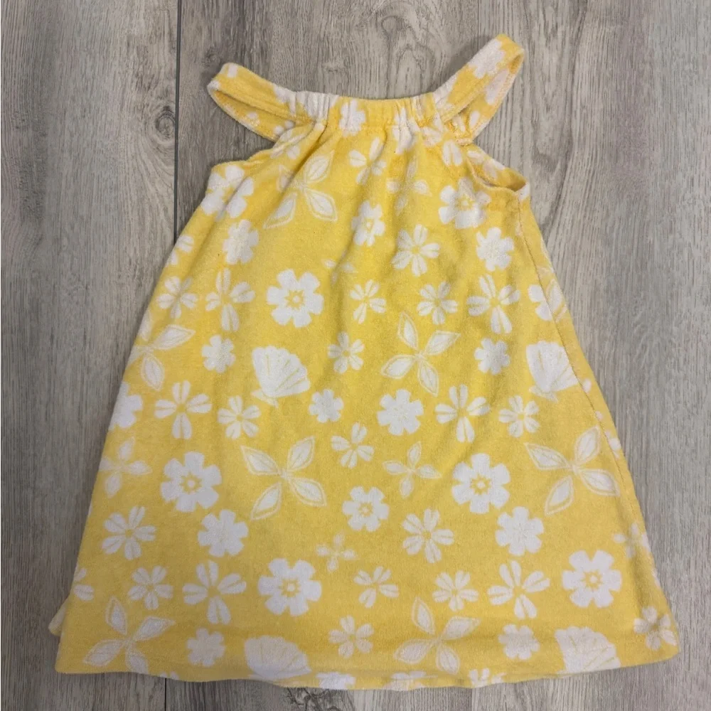 Disney Yellow Floral Swim Coverup with Moana Design